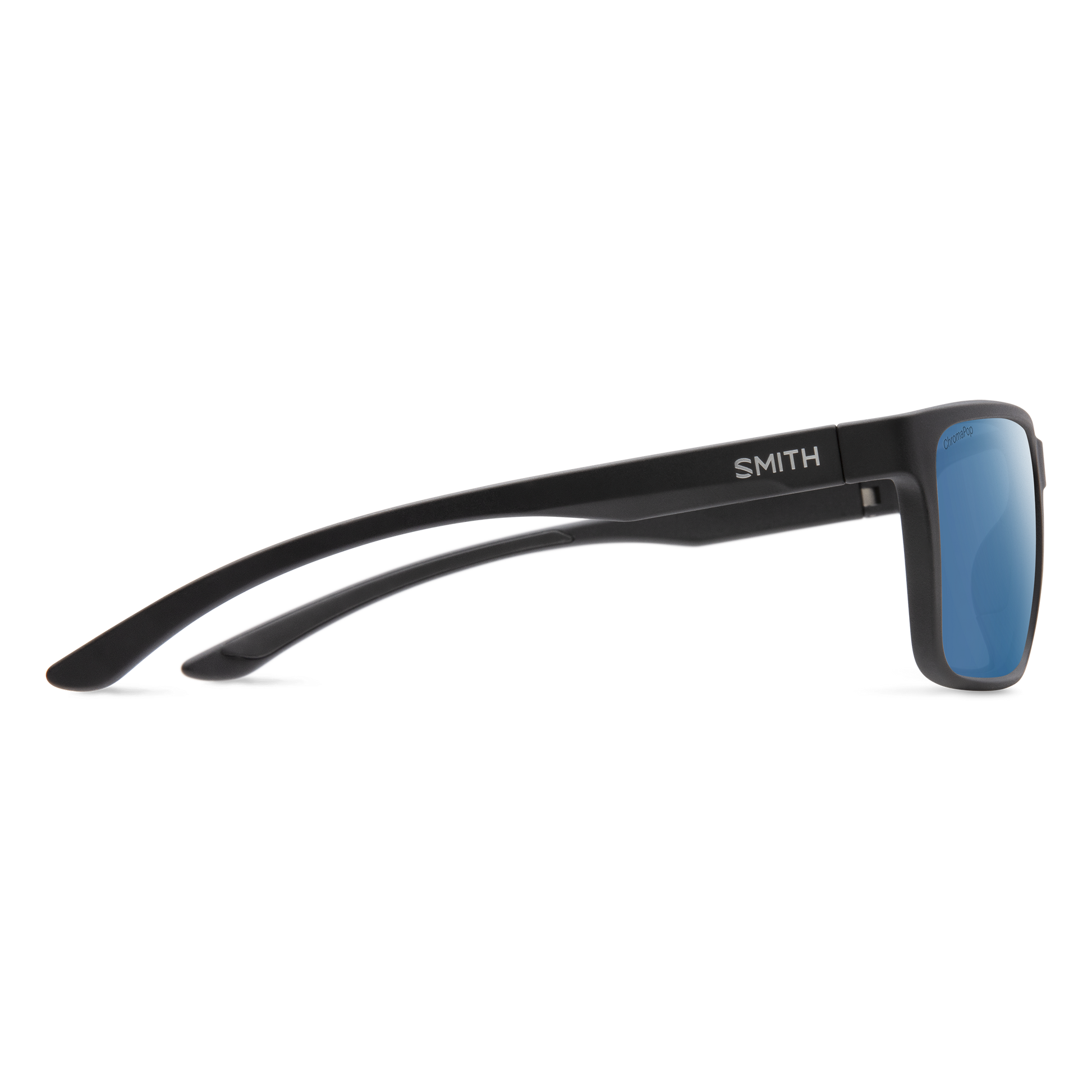 Riptide, Sunglasses + Matte Black | ChromaPop Glass Polarized Blue Mirror