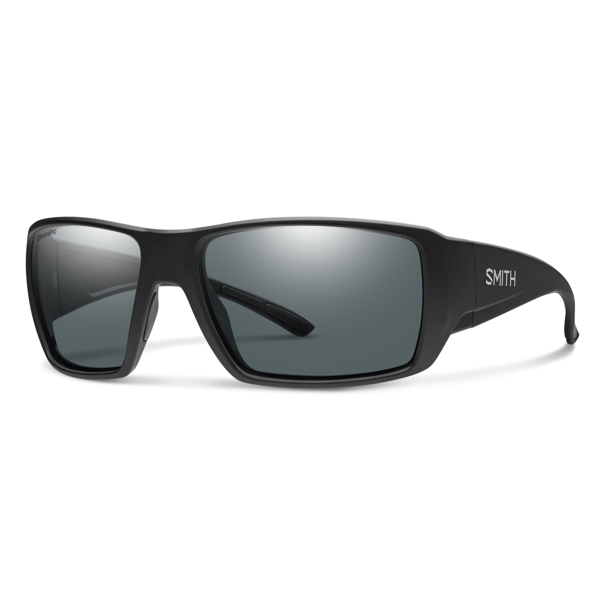 Guide's Choice XL, Sunglasses + Matte Black | ChromaPop Polarized Gray Green