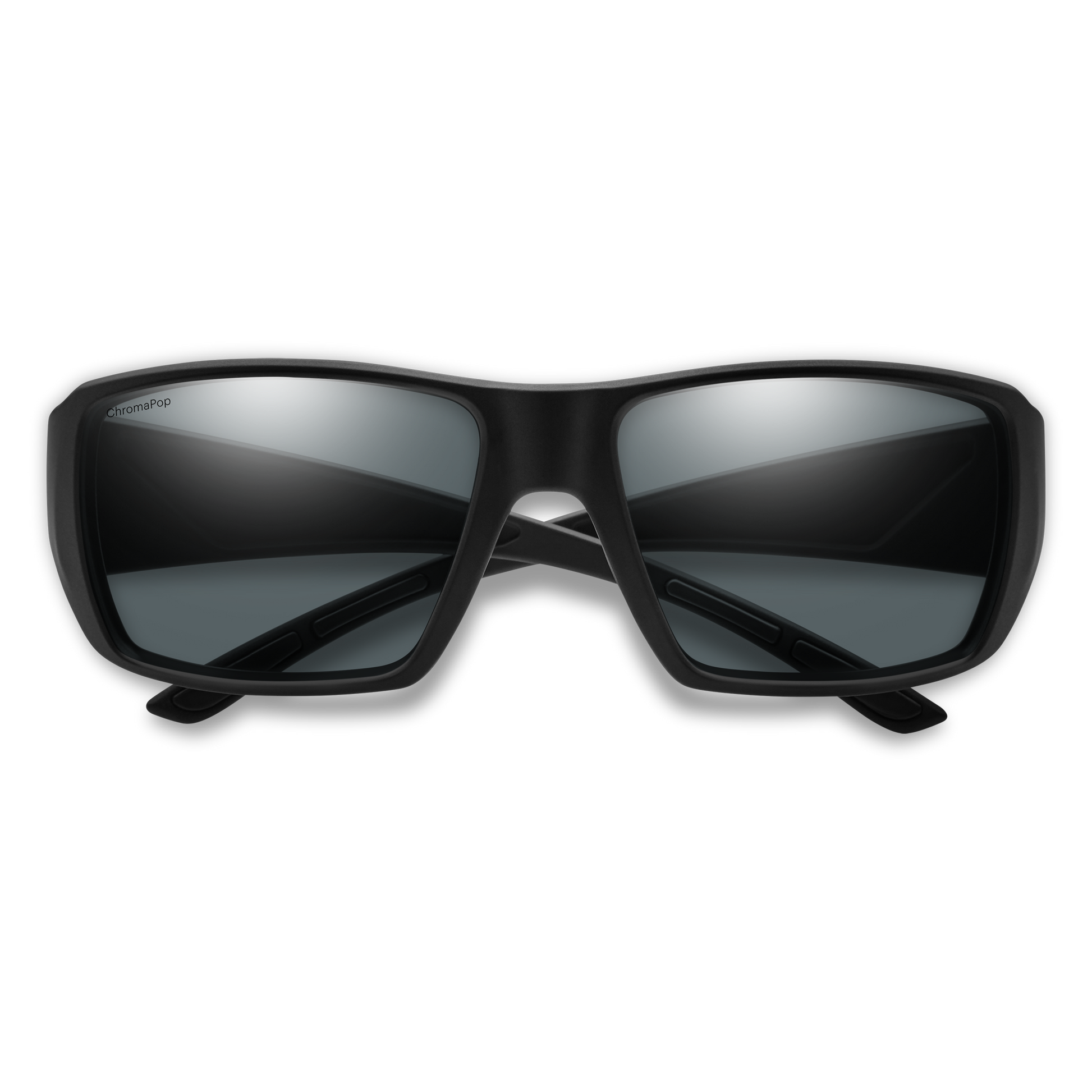 Guide's Choice XL, Sunglasses + Matte Black | ChromaPop Polarized Gray Green