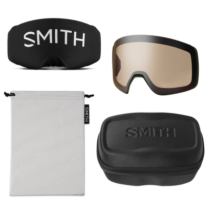 4D MAG XL Low Bridge Fit, Chalk | ChromaPop Sun Black Gold Mirror
