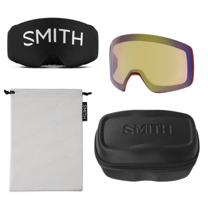 4D MAG XL Low Bridge Fit, Chalk | ChromaPop Sun Black Gold Mirror