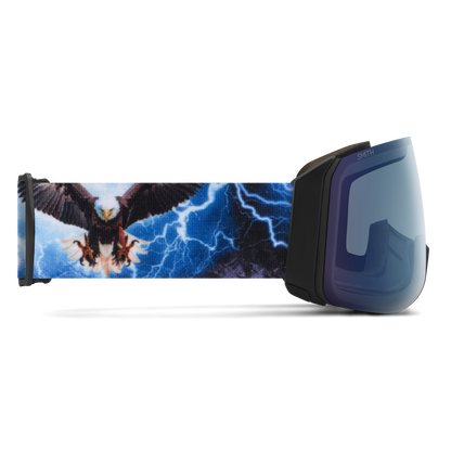 4D MAG XL Low Bridge Fit, Chalk | ChromaPop Sun Black Gold Mirror