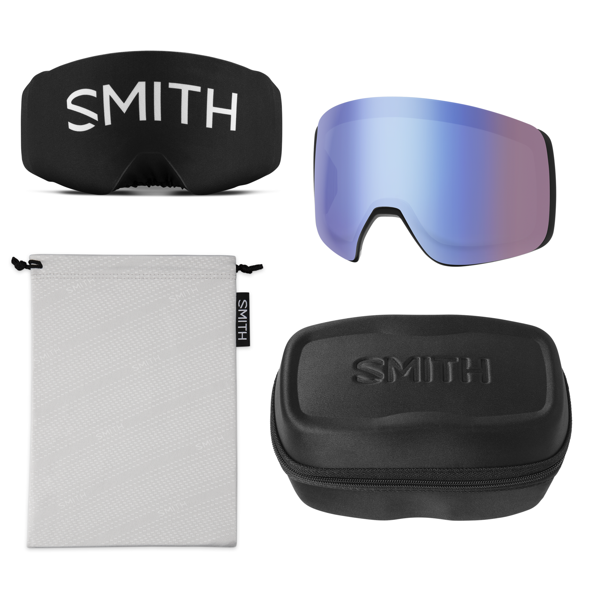 4D MAG XL Low Bridge Fit, Chalk | ChromaPop Sun Black Gold Mirror