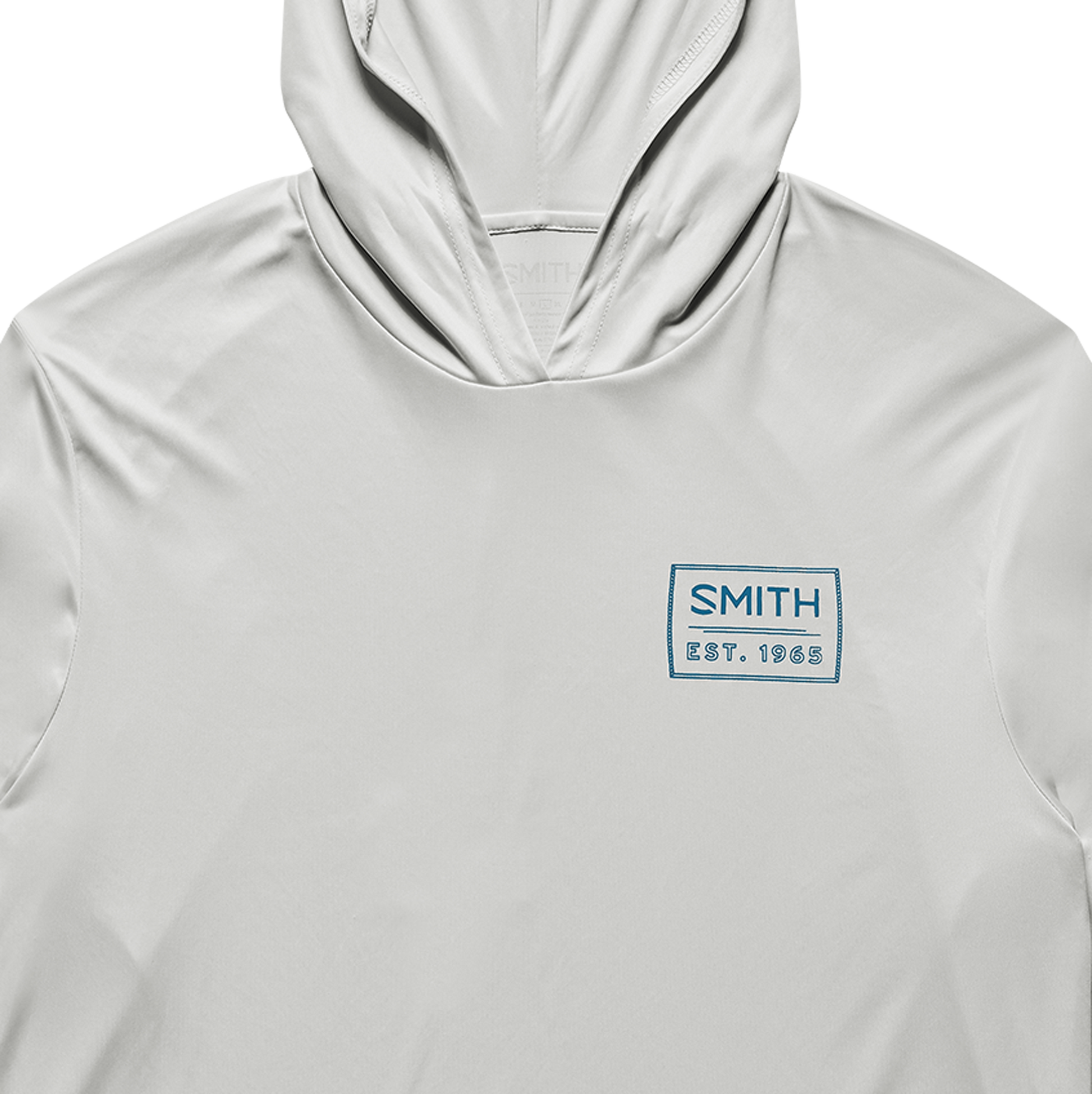 UPF Performance Hooded Tech Long Sleeve, Light Gray + S