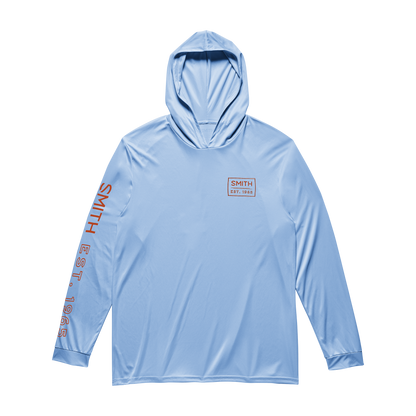 UPF Performance Hooded Tech Long Sleeve, Light Gray + S
