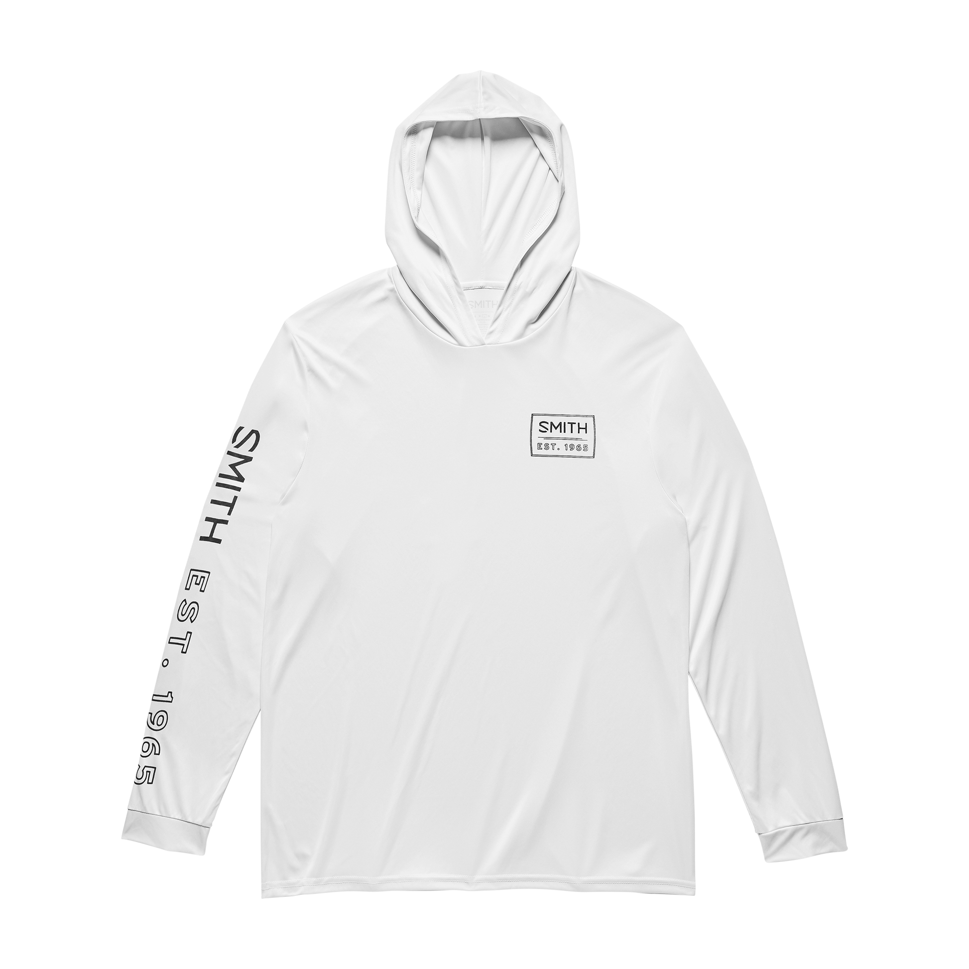 UPF Performance Hooded Tech Long Sleeve, Light Gray + S