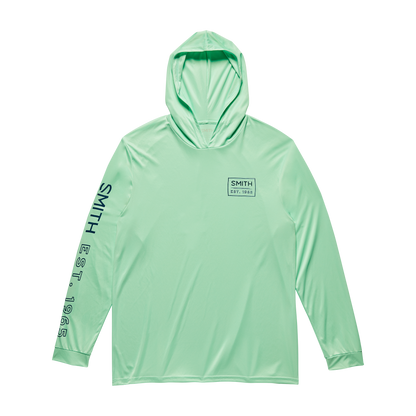UPF Performance Hooded Tech Long Sleeve, Light Gray + S