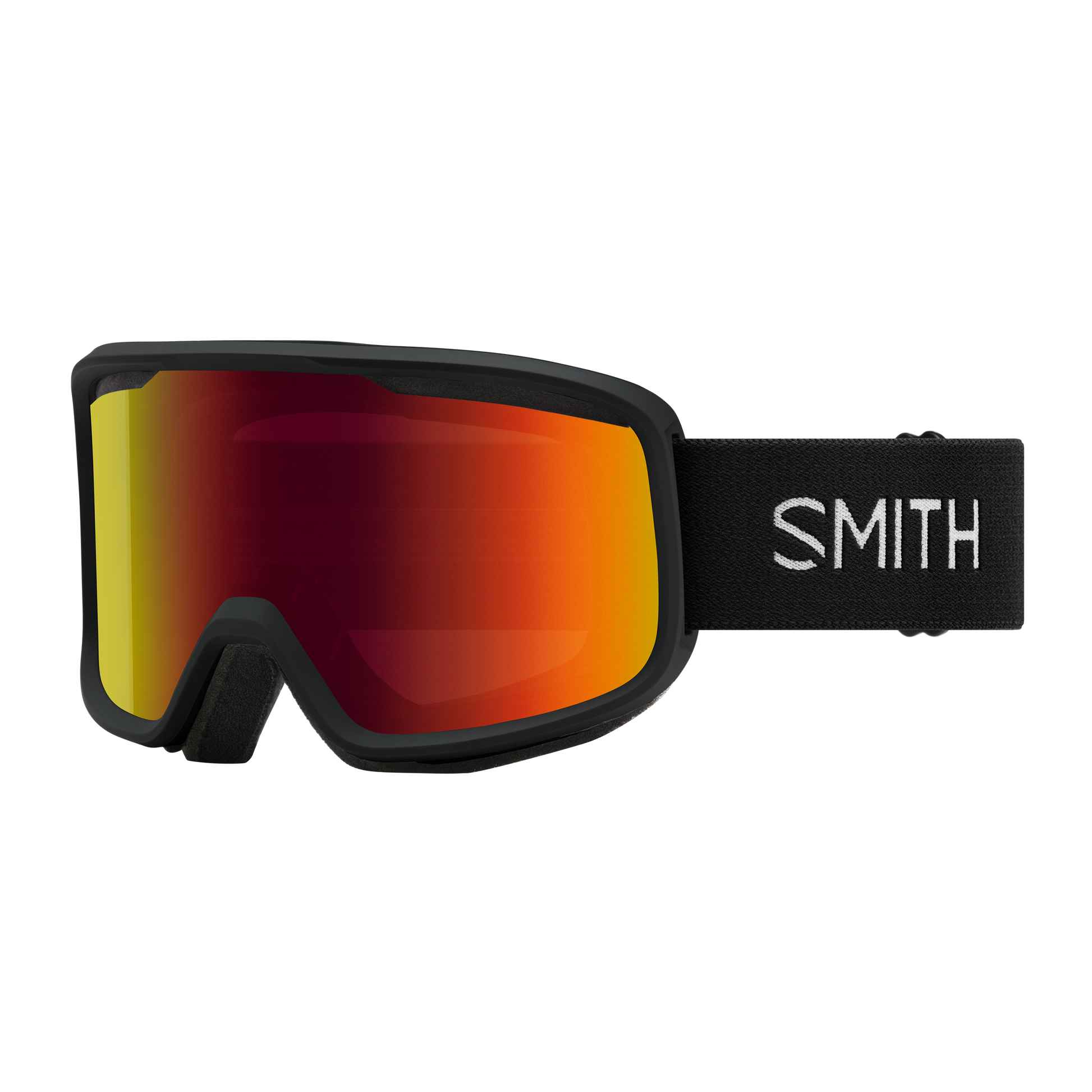 Frontier Low Bridge Fit - Past Season, Black | Red Sol-X Mirror