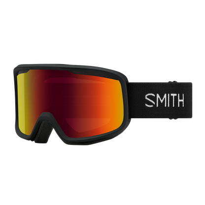 Frontier Low Bridge Fit - Past Season, Black | Red Sol-X Mirror