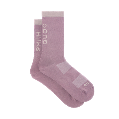 SMITH x QUOC Performance Gravel Socks, Jade Violet + S
