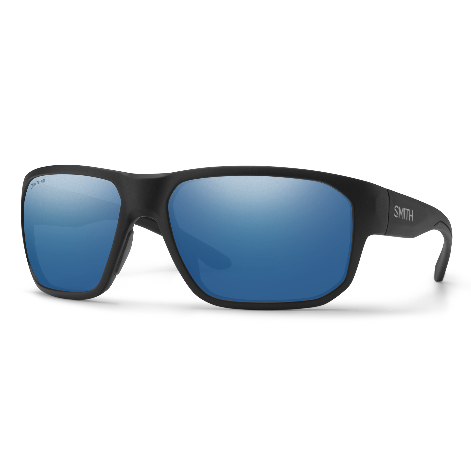 Arvo, Sunglasses + Matte Black | ChromaPop Polarized Blue Mirror