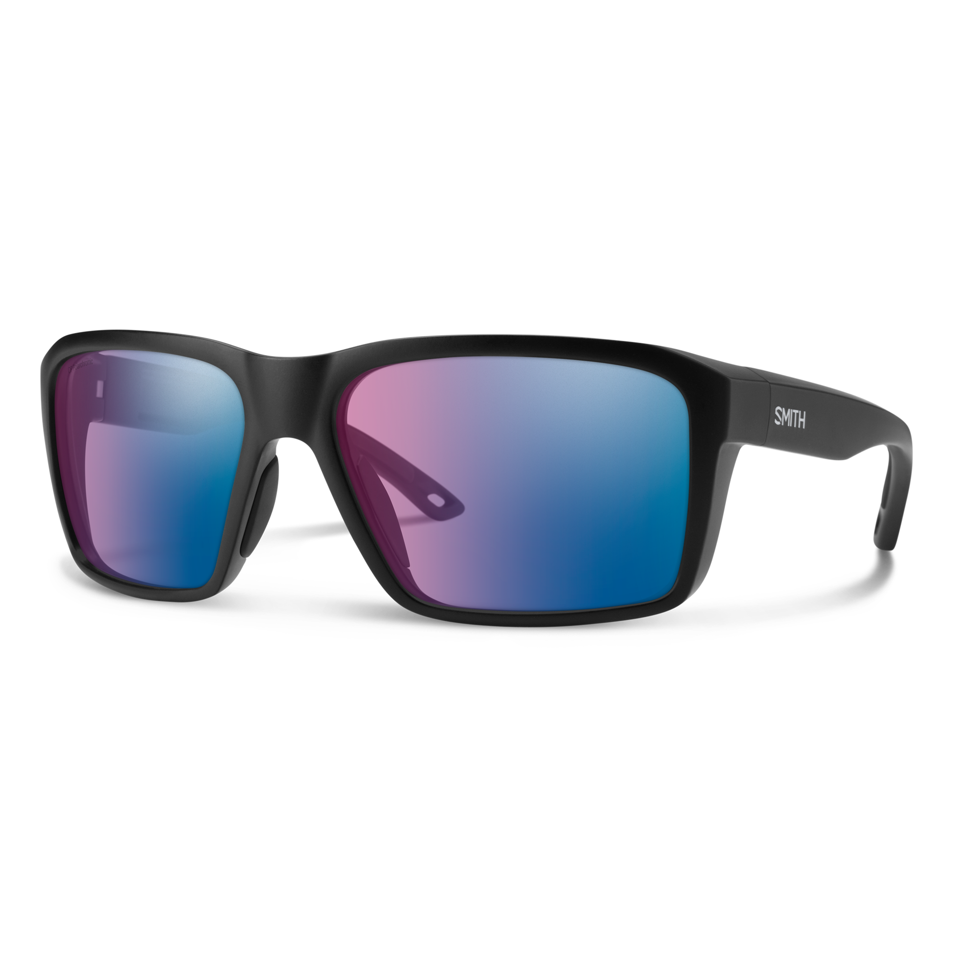 Backcast, Sunglasses + Matte Black | ChromaPop Glass Polarized Blue Mirror