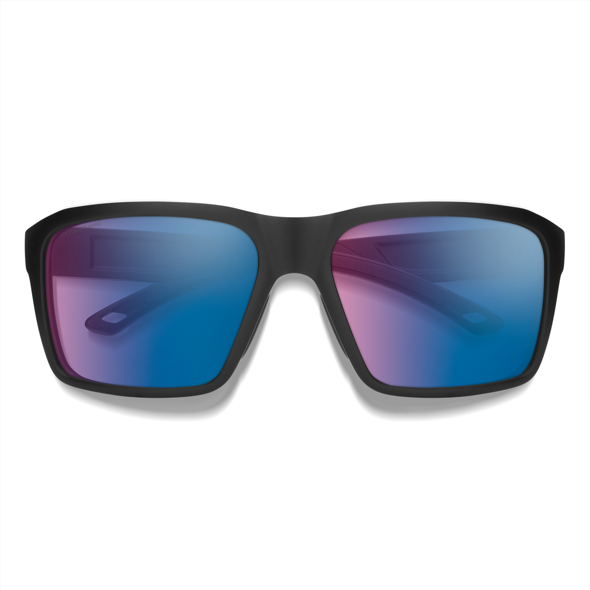 Backcast, Sunglasses + Matte Black | ChromaPop Glass Polarized Blue Mirror