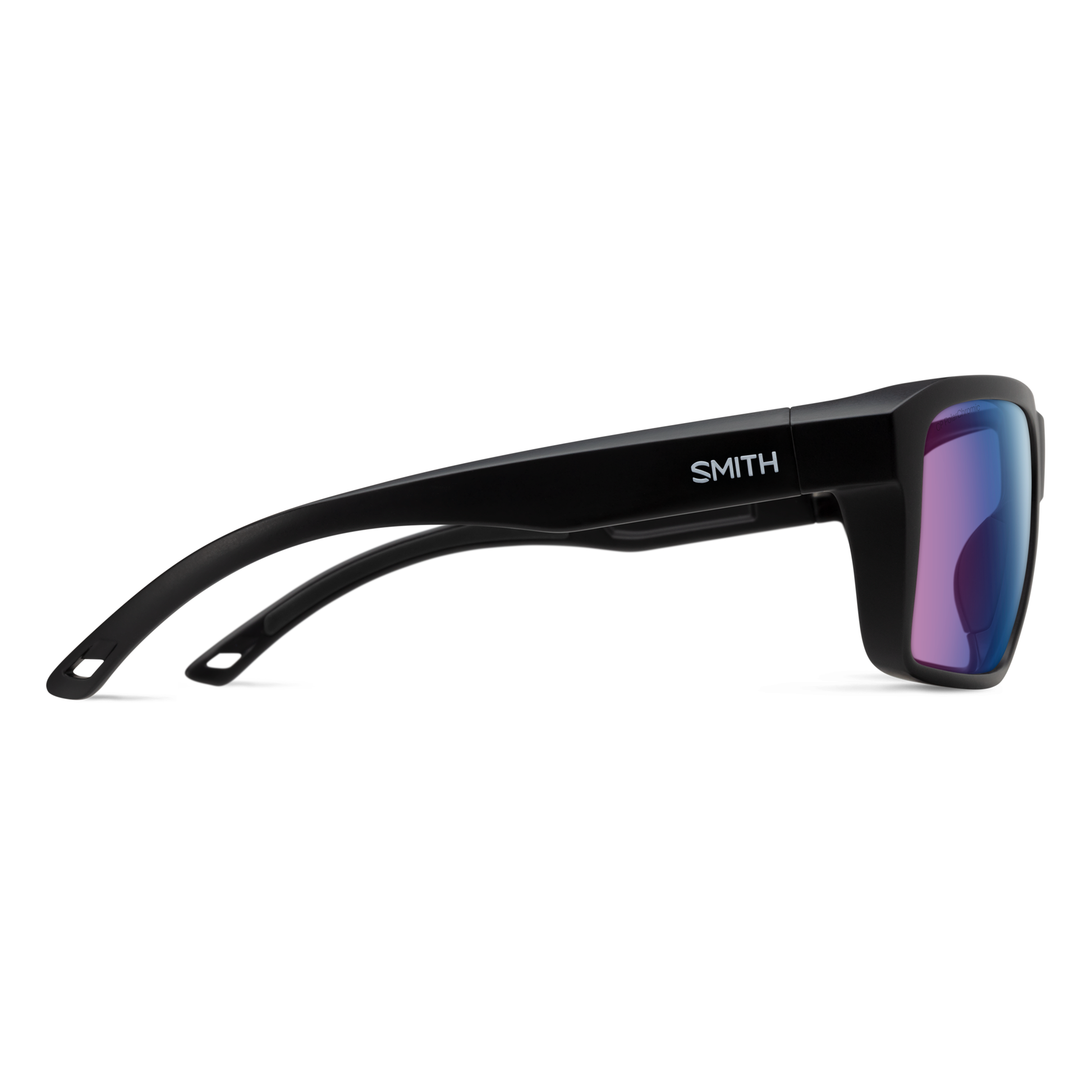 Backcast, Sunglasses + Matte Black | ChromaPop Glass Polarized Blue Mirror
