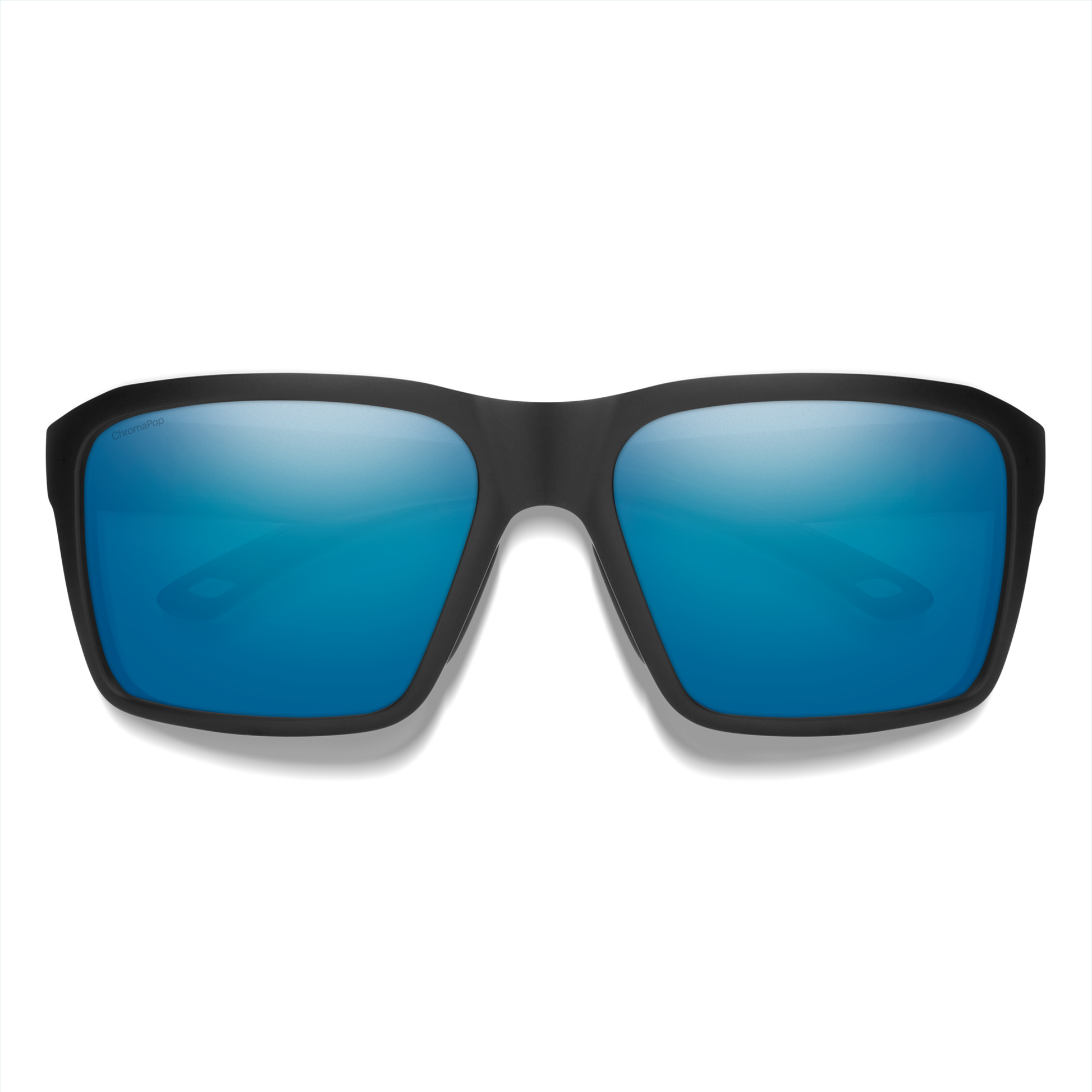 Backcast, Sunglasses + Matte Black | ChromaPop Glass Polarized Blue Mirror