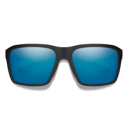 Backcast, Sunglasses + Matte Black | ChromaPop Glass Polarized Blue Mirror