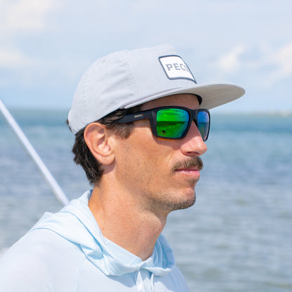 Backcast, Sunglasses + Matte Black | ChromaPop Glass Polarized Blue Mirror