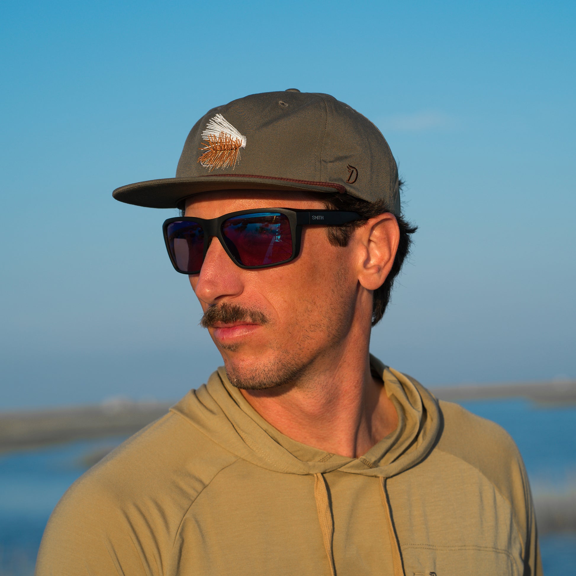 Backcast, Sunglasses + Matte Black | ChromaPop Glass Polarized Blue Mirror