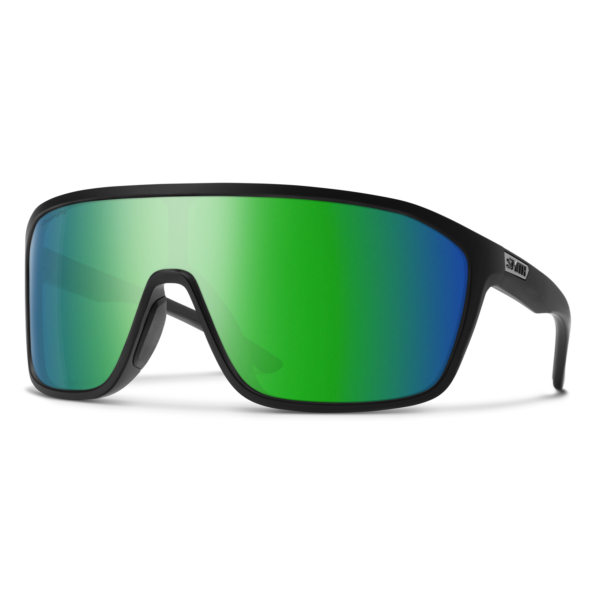 Boomtown, Matte Black | ChromaPop Polarized Green Mirror