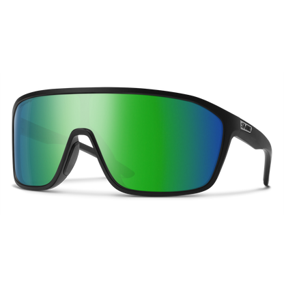 Boomtown, Matte Black | ChromaPop Polarized Green Mirror