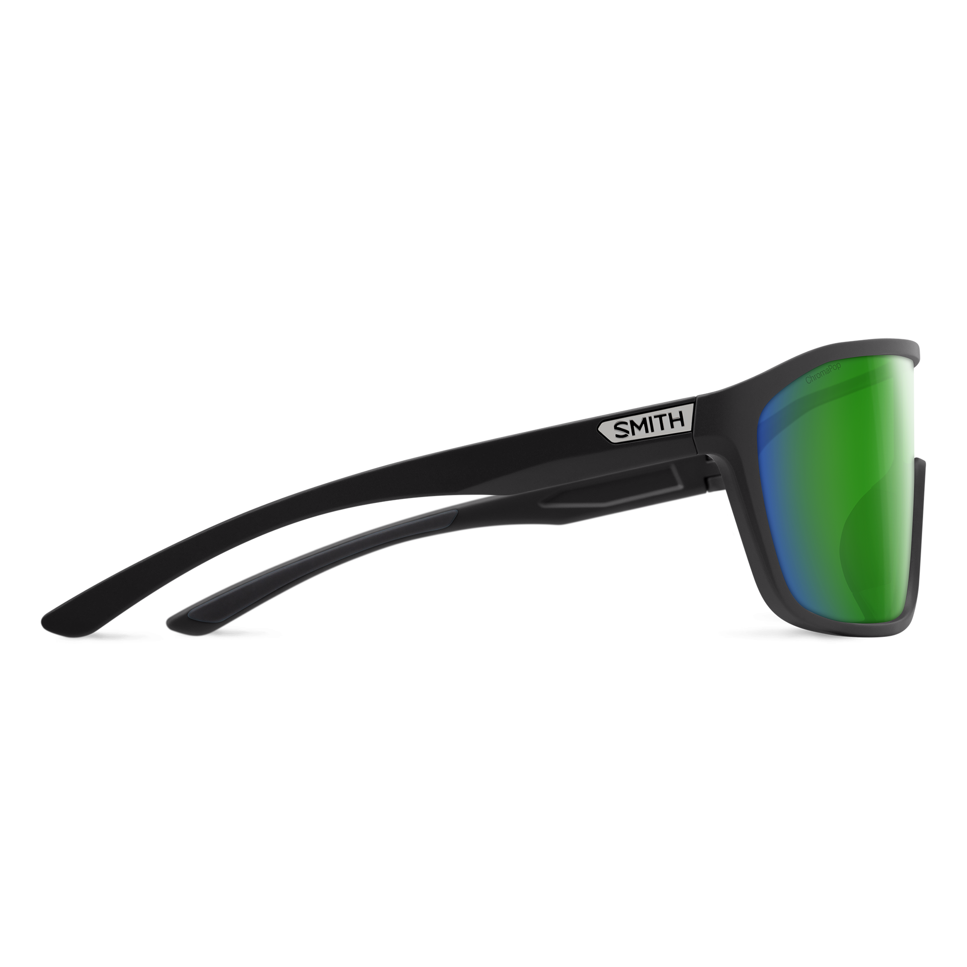 Boomtown, Matte Black | ChromaPop Polarized Green Mirror