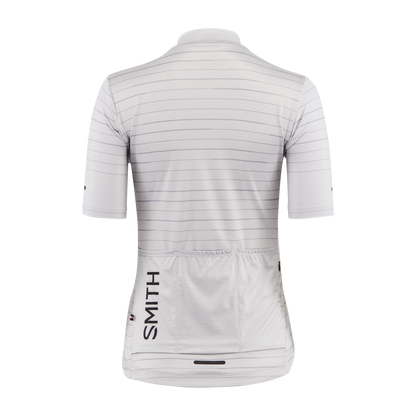Women's Cycling Jersey, Cement Stripe + S