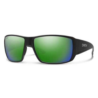 Guide's Choice, Sunglasses + Matte Black  | ChromaPop Glass Polarized Green Mirror