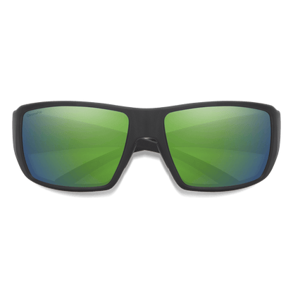Guide's Choice, Sunglasses + Matte Black  | ChromaPop Glass Polarized Green Mirror