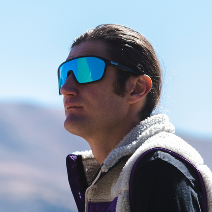 Boomtown, Matte Black | ChromaPop Polarized Green Mirror
