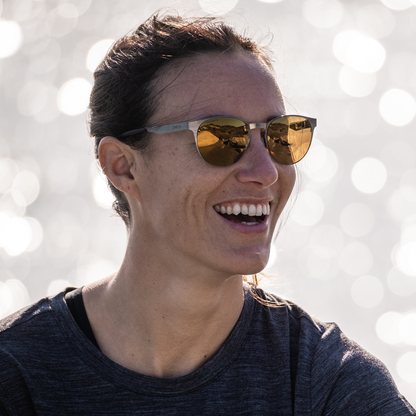 Eastbank Metal - Past Season, Brushed Gunmetal | ChromaPop Polarized Bronze Mirror
