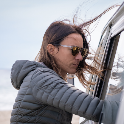 Eastbank Metal - Past Season, Brushed Gunmetal | ChromaPop Polarized Bronze Mirror