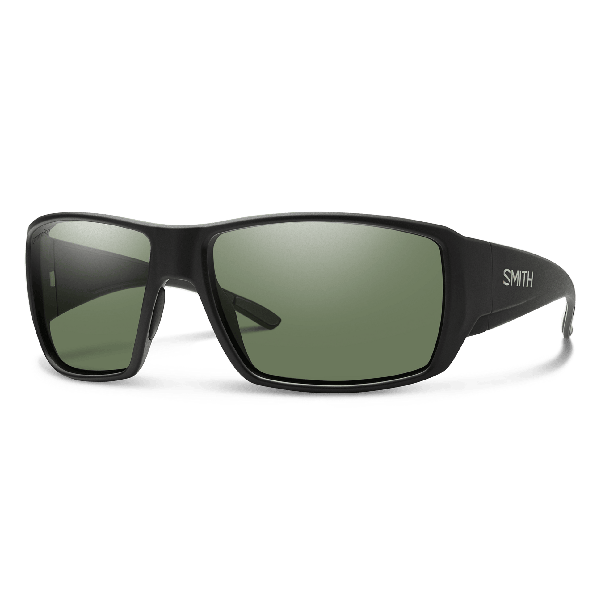 Guide's Choice, Sunglasses + Matte Black  | ChromaPop Glass Polarized Green Mirror