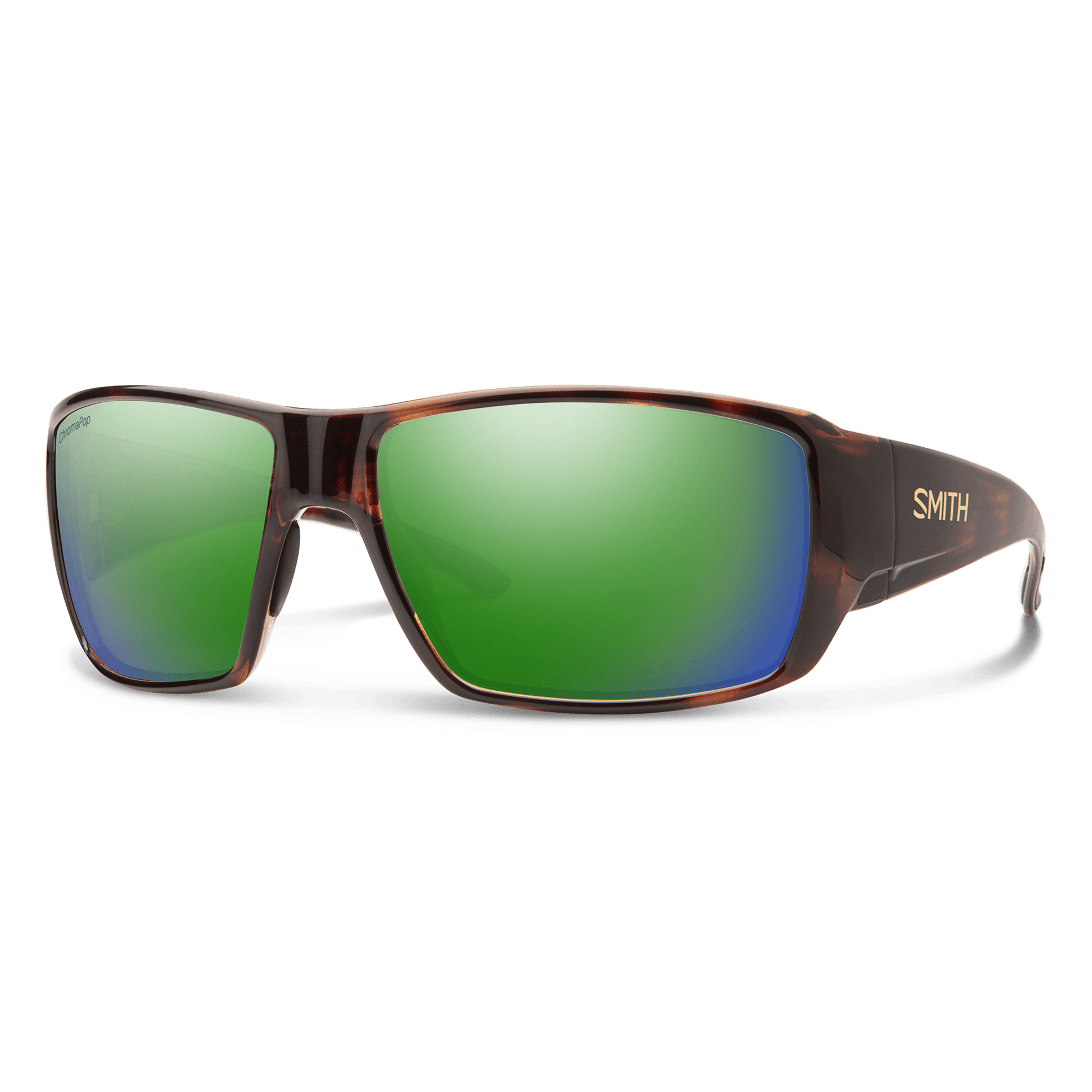 Guide's Choice, Sunglasses + Matte Black  | ChromaPop Glass Polarized Green Mirror