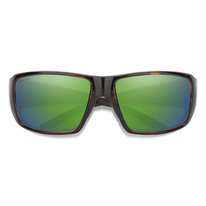 Guide's Choice, Sunglasses + Matte Black  | ChromaPop Glass Polarized Green Mirror