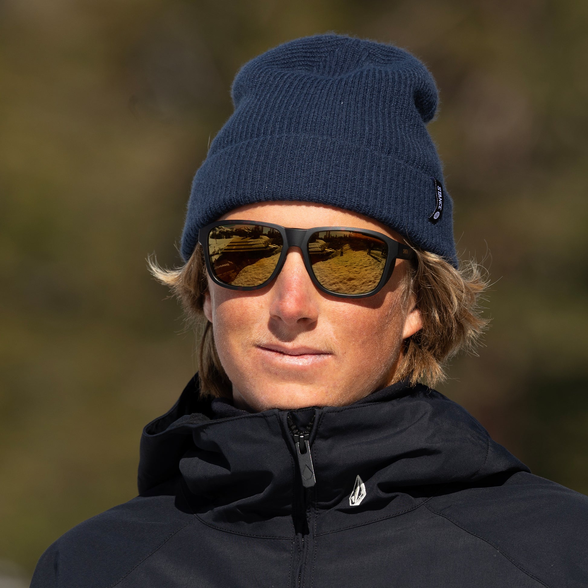 Embark, Sunglasses + Matte Black | ChromaPop Glacier Photochromic Copper Blue Mirror