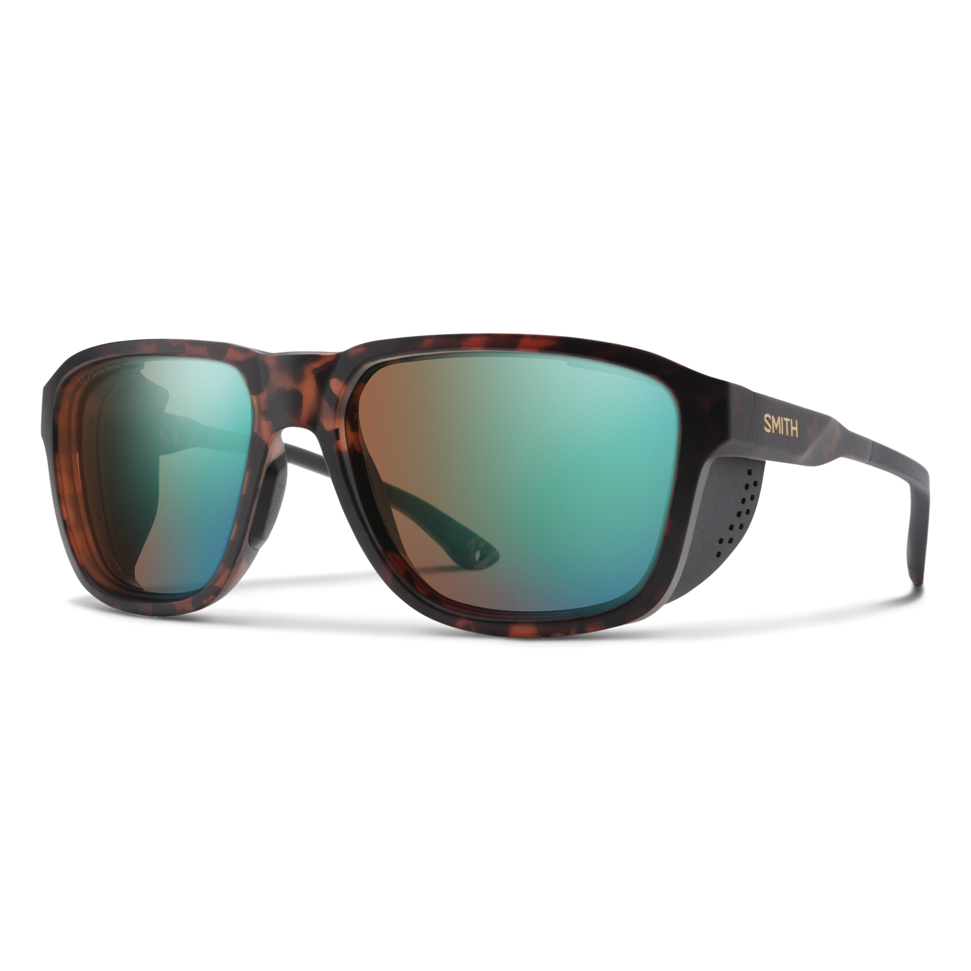 Embark, Sunglasses + Matte Black | ChromaPop Glacier Photochromic Copper Blue Mirror