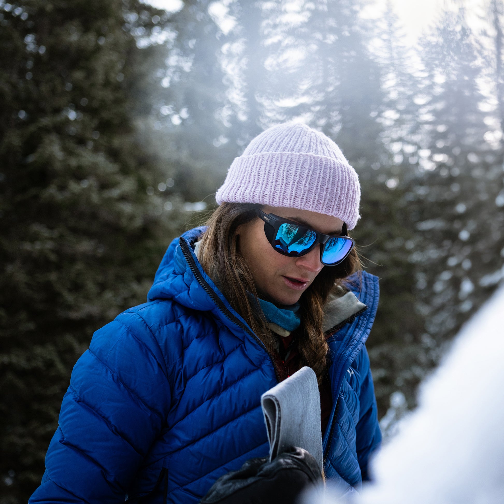 Embarquez, Lunettes de soleil + Noir mat | ChromaPop Glacier Photochromic Miroir bleu cuivré