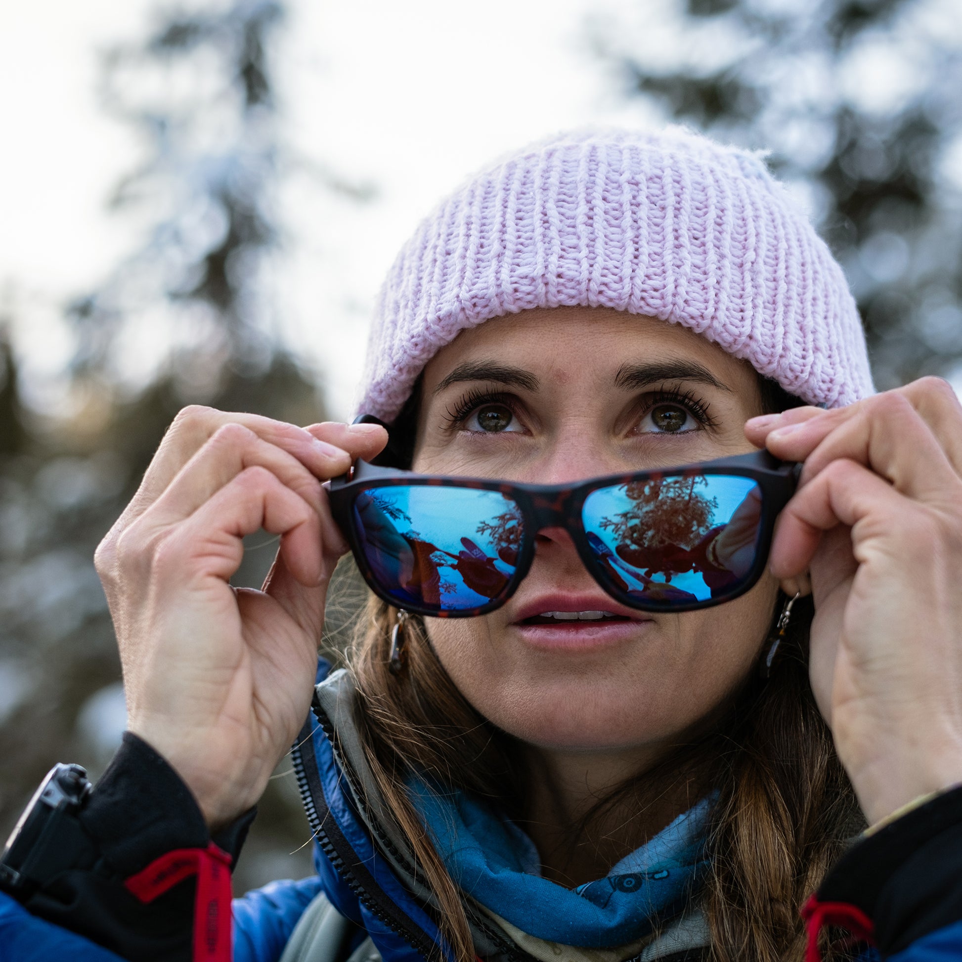 Embarquez, Lunettes de soleil + Noir mat | ChromaPop Glacier Photochromic Miroir bleu cuivré