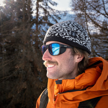 Embarquez, Lunettes de soleil + Noir mat | ChromaPop Glacier Photochromic Miroir bleu cuivré