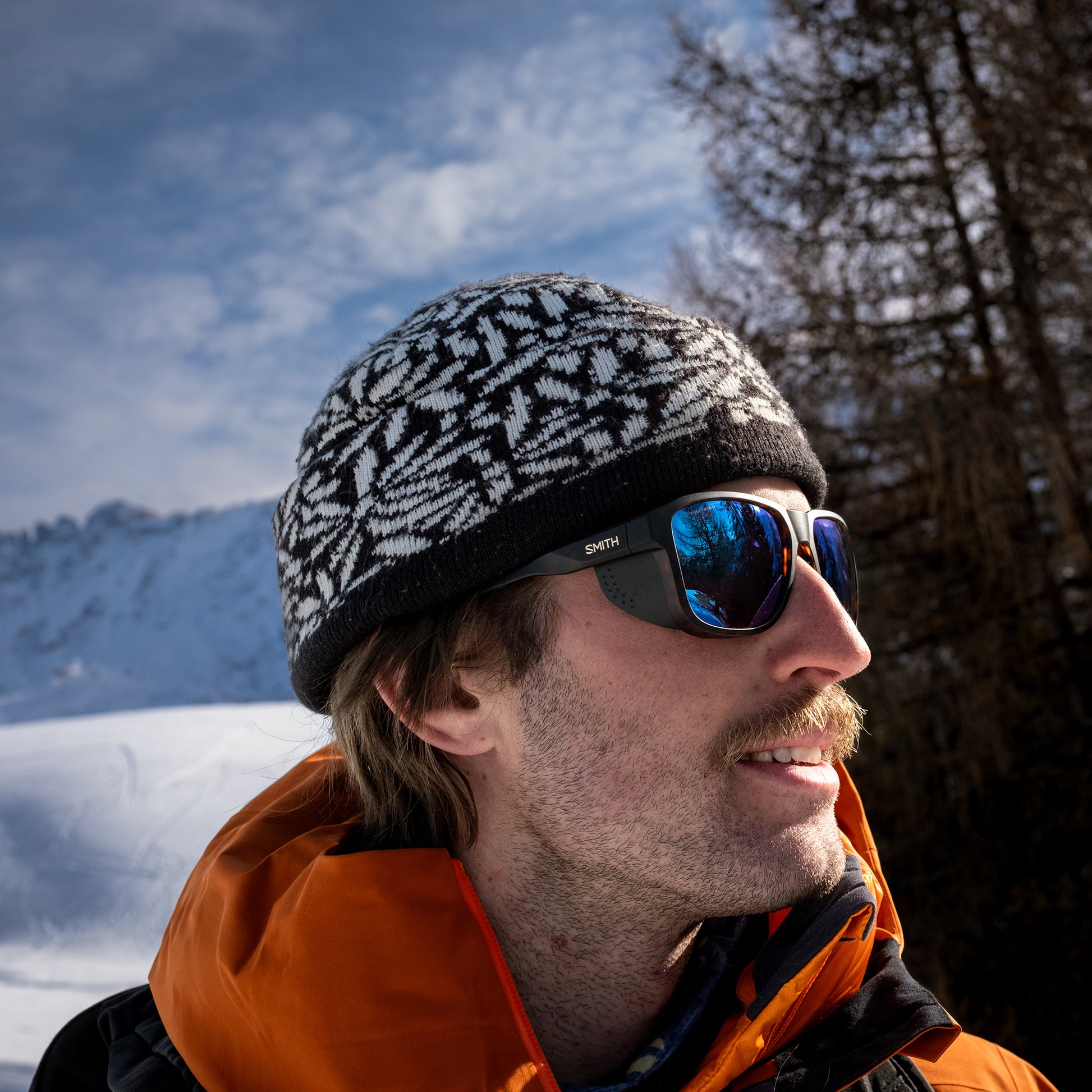 Embarquez, Lunettes de soleil + Noir mat | ChromaPop Glacier Photochromic Miroir bleu cuivré