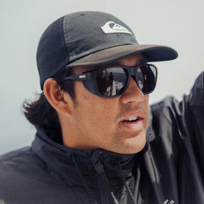 Embark, Sunglasses + Matte Black | ChromaPop Glacier Photochromic Copper Blue Mirror