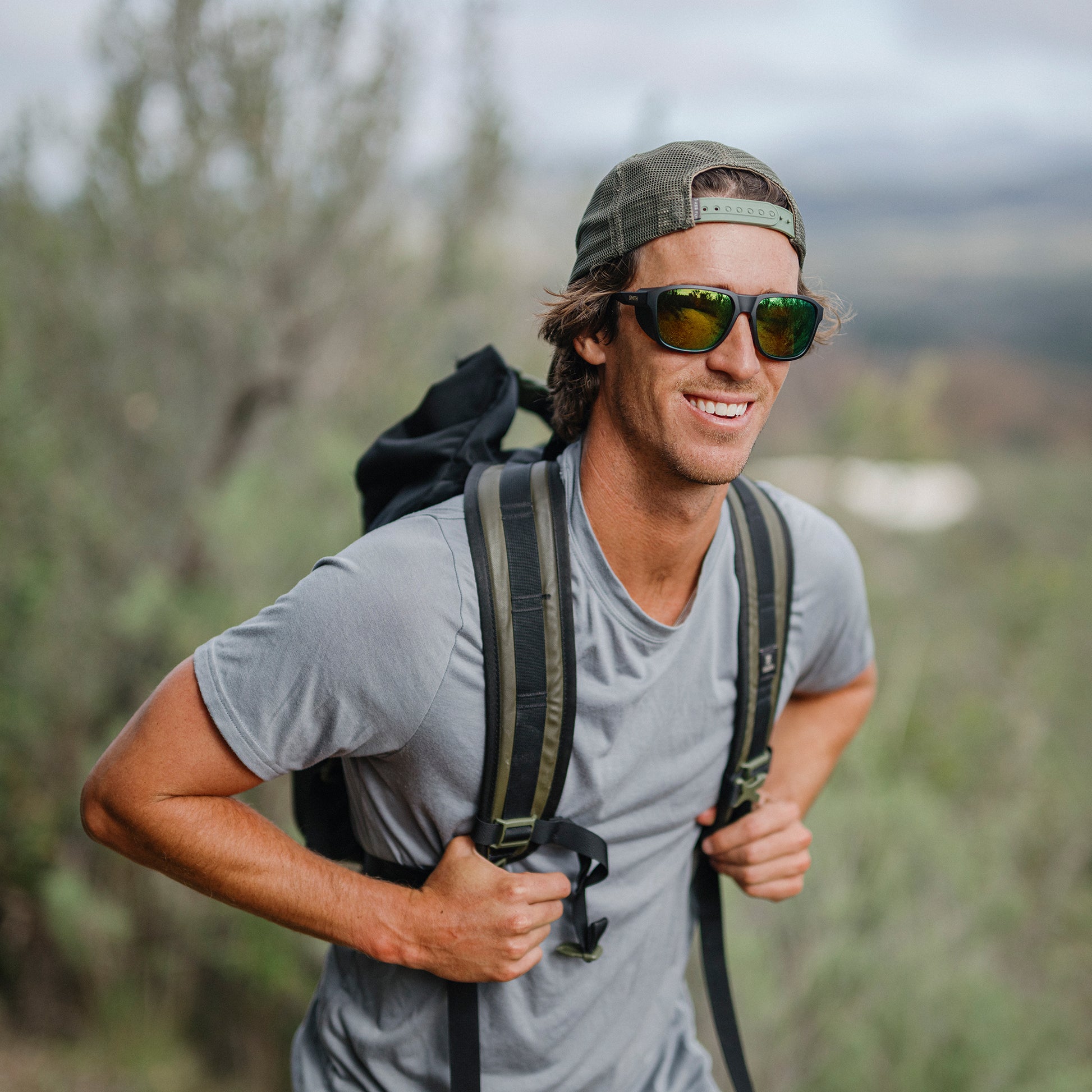 Embark, Sunglasses + Matte Black | ChromaPop Glacier Photochromic Copper Blue Mirror