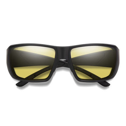 Guide's Choice S, Sunglasses + Matte Black | ChromaPop Glass Polarized Low Light Yellow