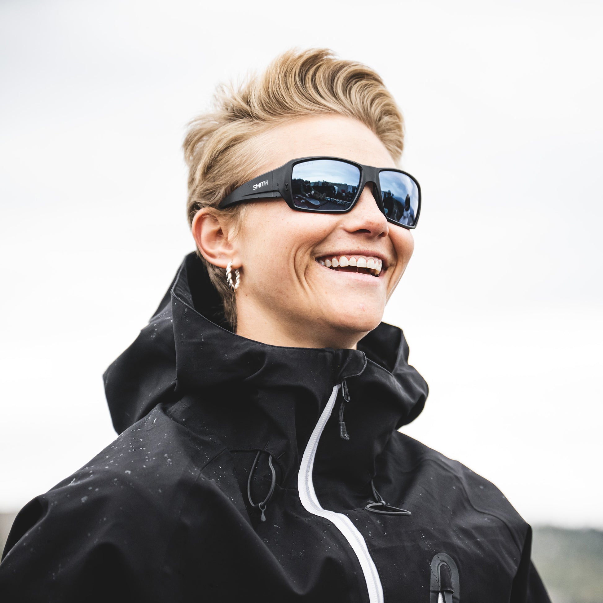 Guide's Choice S, Sunglasses + Matte Black | ChromaPop Polarized Gray Green