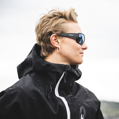 Guide's Choice S, Sunglasses + Matte Black | ChromaPop Polarized Gray Green