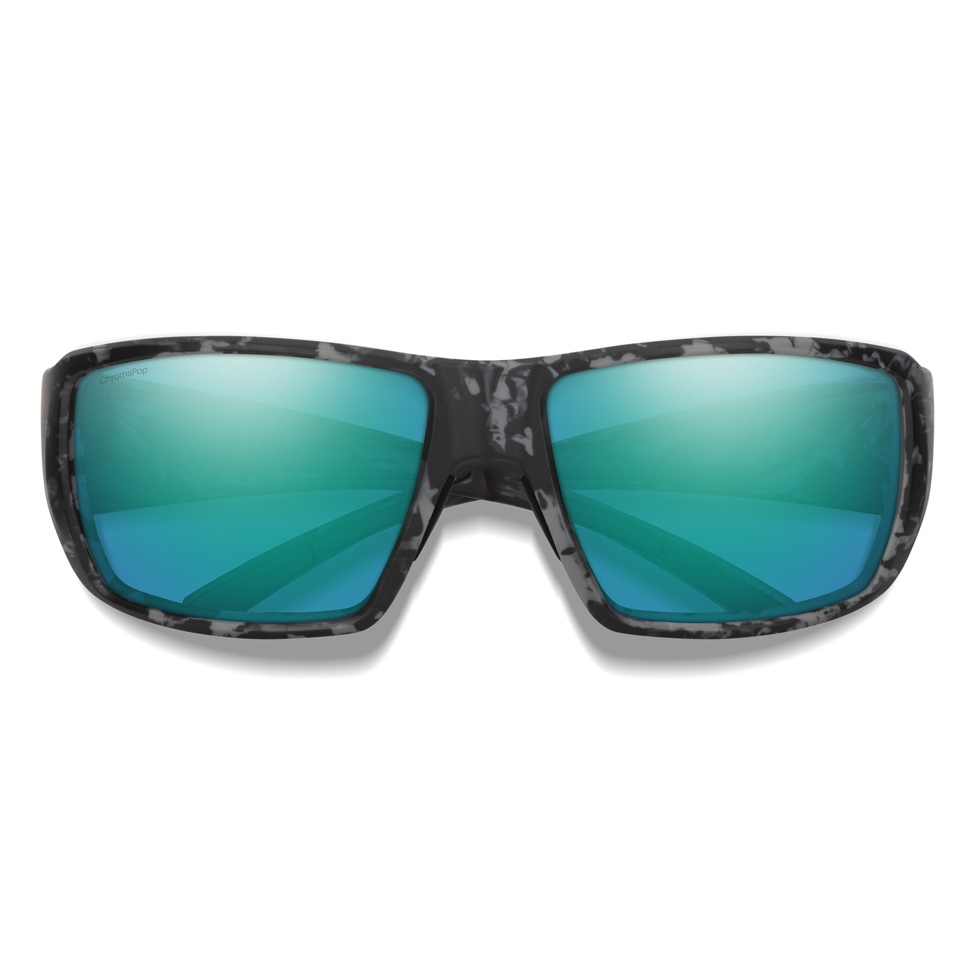 Guide's Choice, Sunglasses + Matte Black  | ChromaPop Glass Polarized Green Mirror