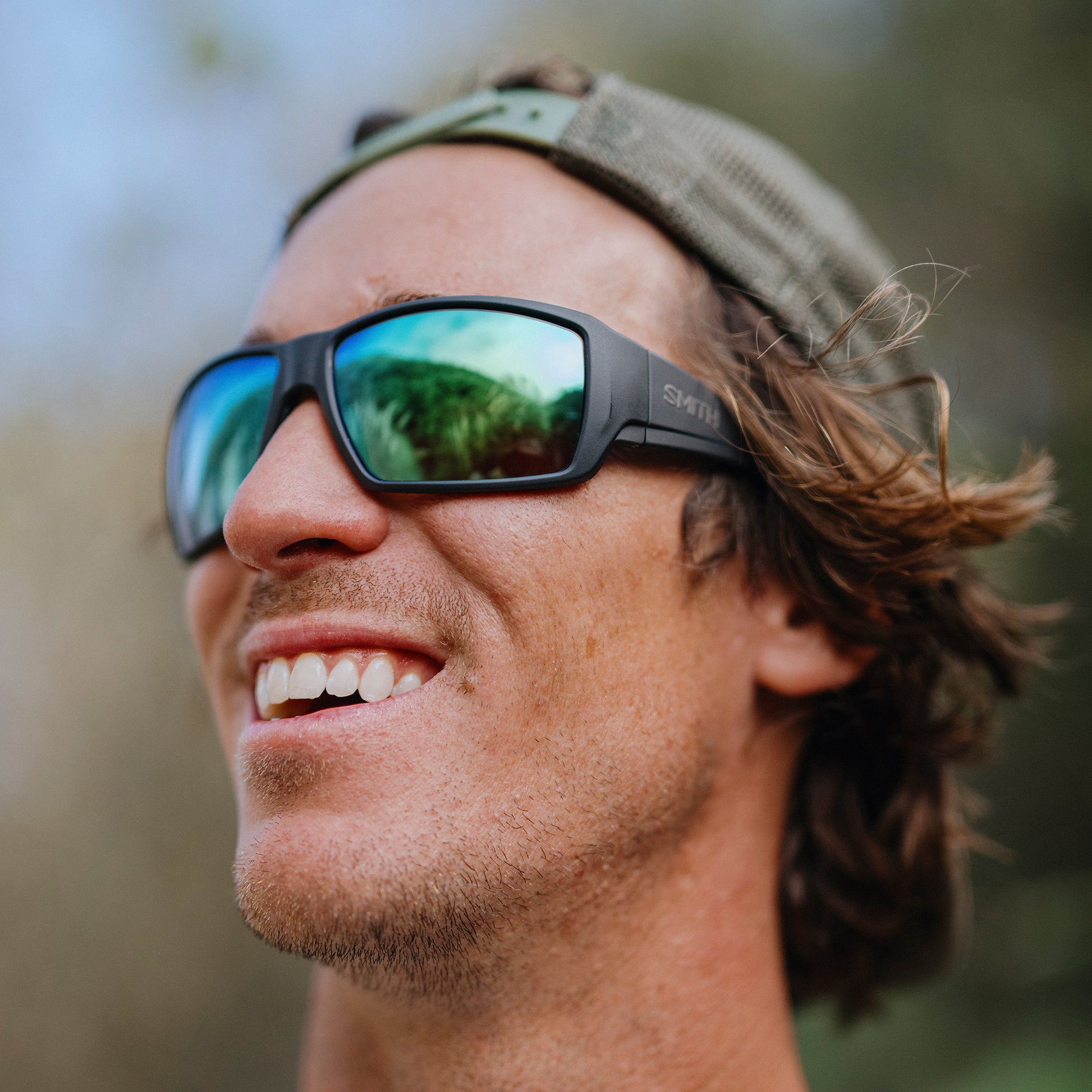 Guide's Choice, Sunglasses + Matte Black  | ChromaPop Glass Polarized Green Mirror