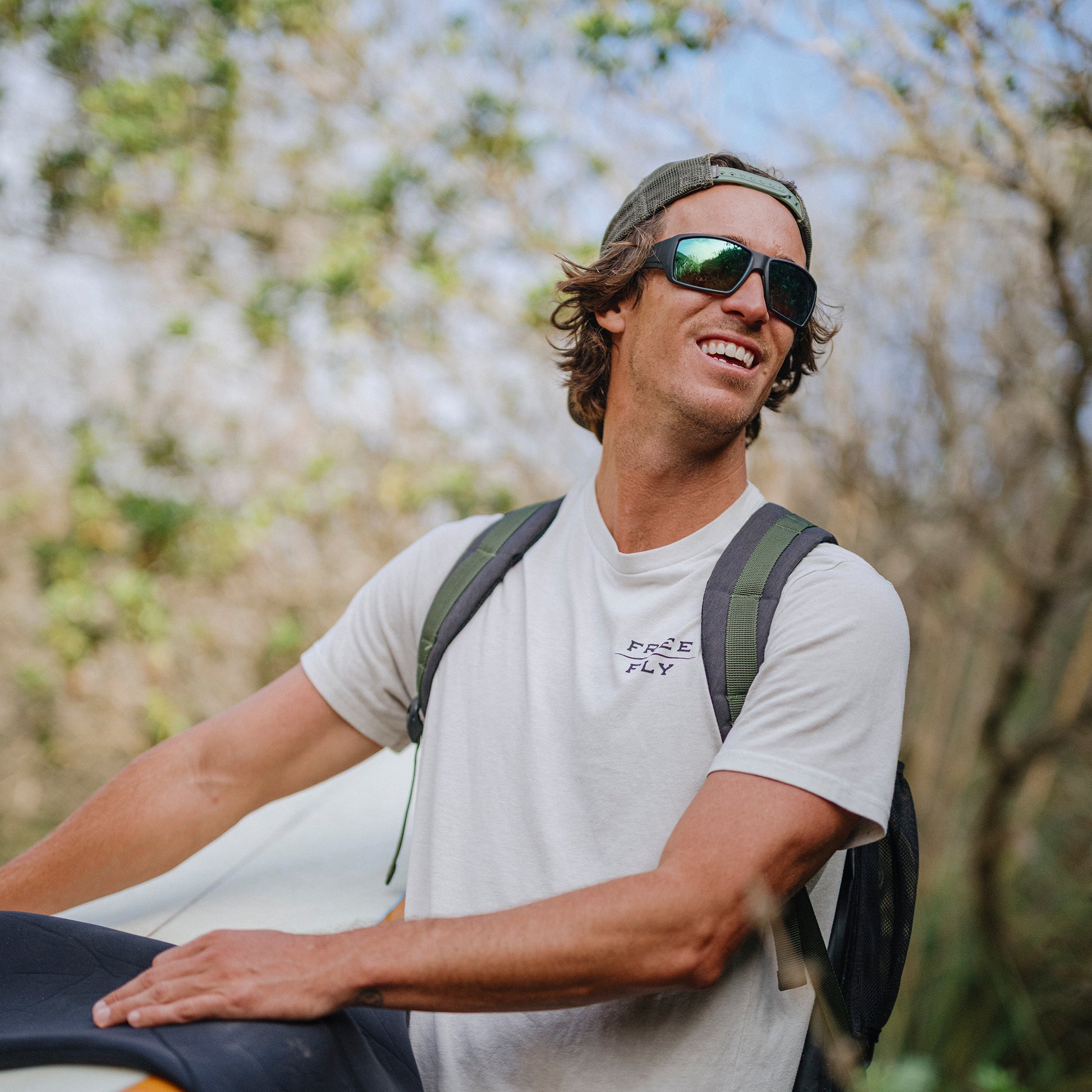 Guide's Choice, Sunglasses + Matte Black  | ChromaPop Glass Polarized Green Mirror