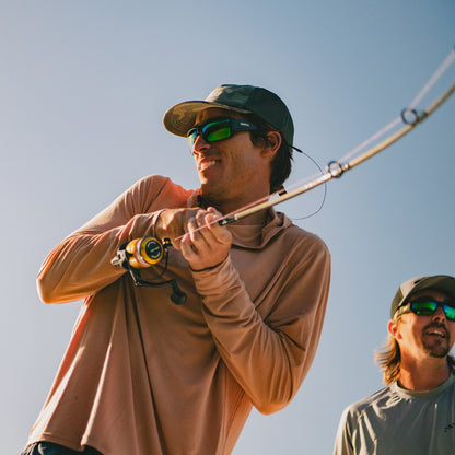 Guide's Choice, Sunglasses + Matte Black  | ChromaPop Glass Polarized Green Mirror