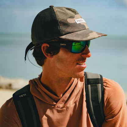 Guide's Choice, Sunglasses + Matte Black  | ChromaPop Glass Polarized Green Mirror